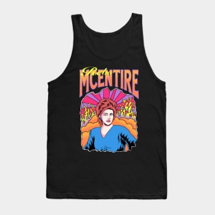 Reba McEntire -  Vintage 80s Style Cartoon Design Tank Top